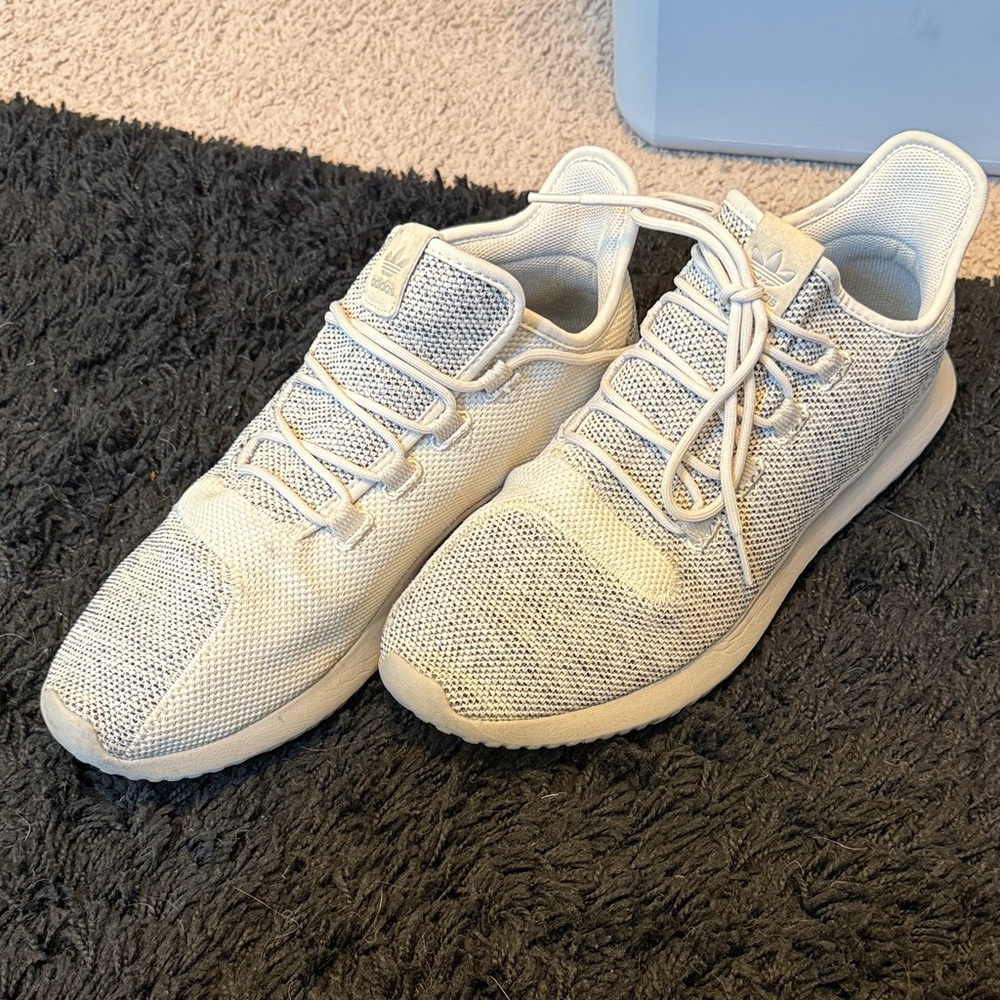 Adidas Light Gray Knit Sneakers
